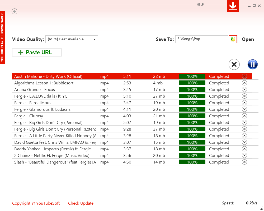 youtube to mp3 playlist downloader